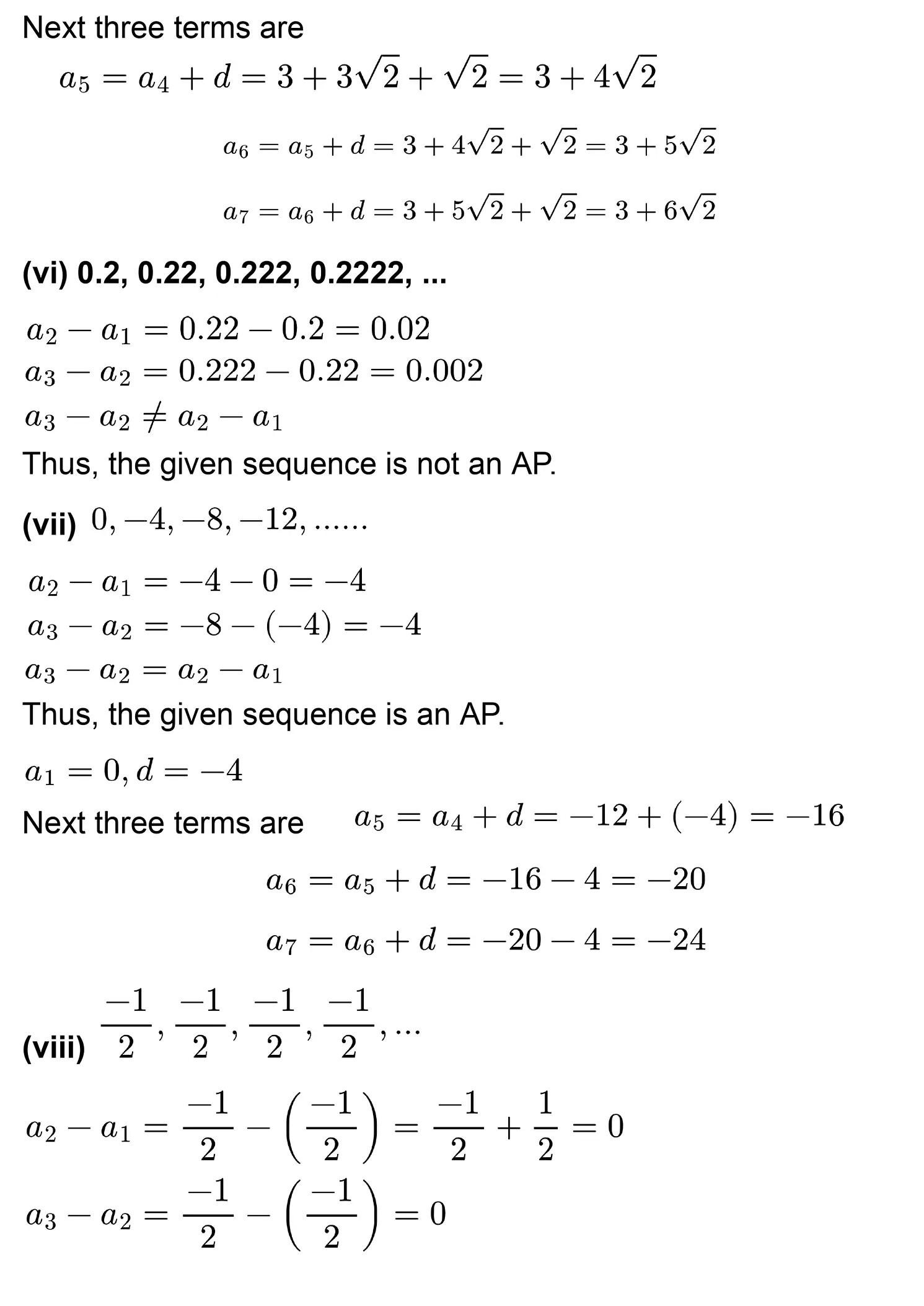 class 10th maths Arithmetic Progressions chapter 5 solution page 0009