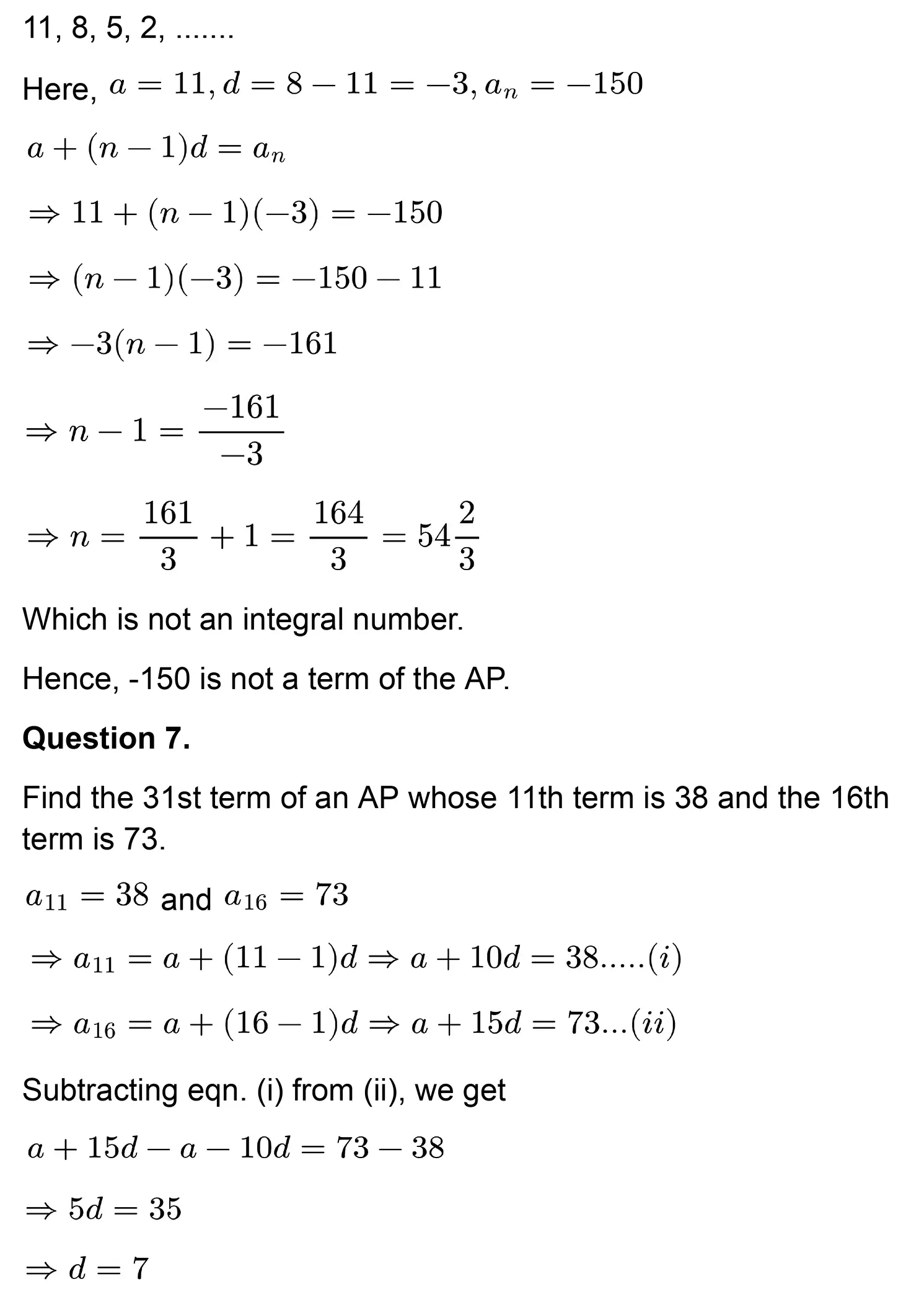 class 10th maths Arithmetic Progressions chapter 5 solution page 0019