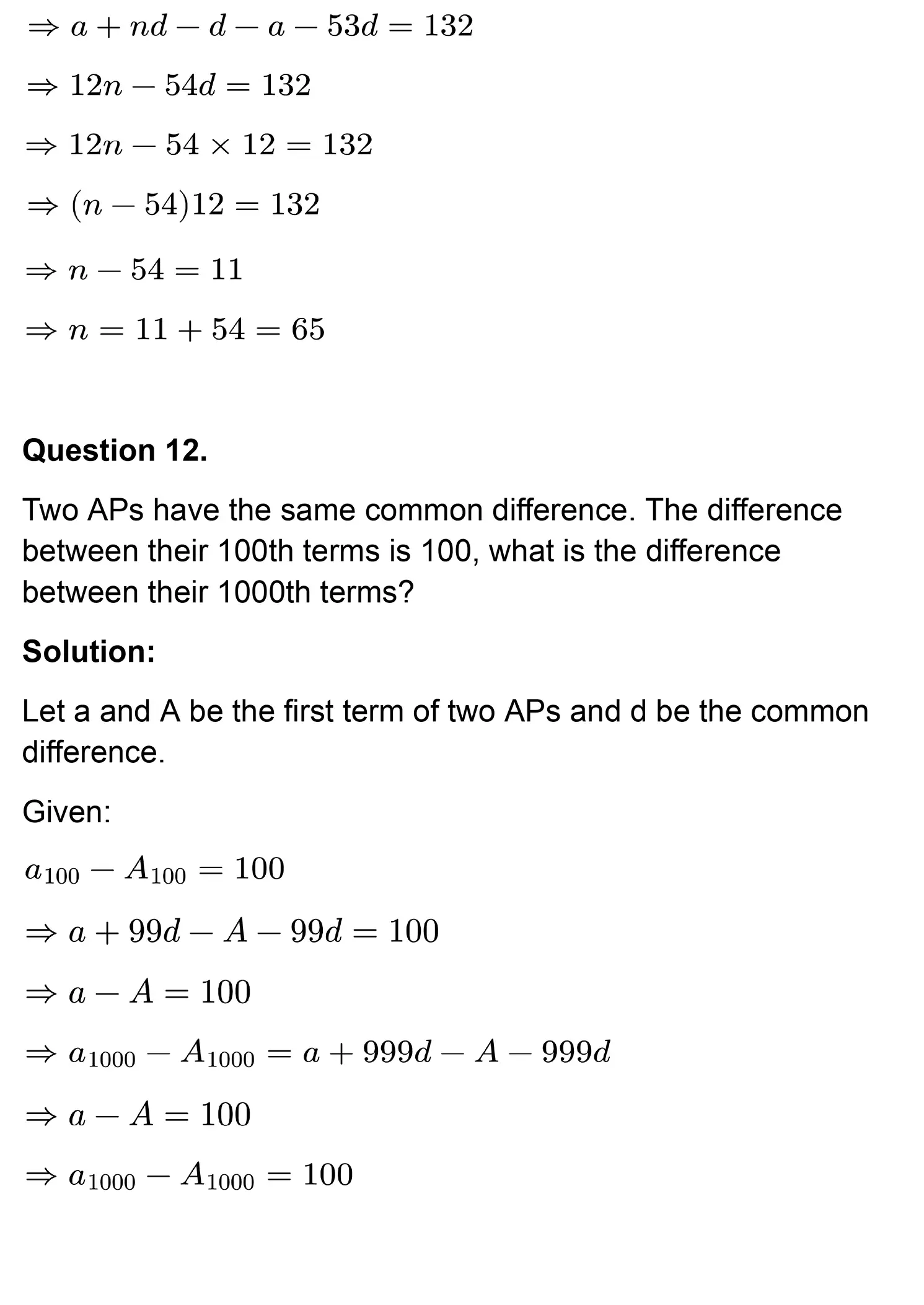class 10th maths Arithmetic Progressions chapter 5 solution page 0022