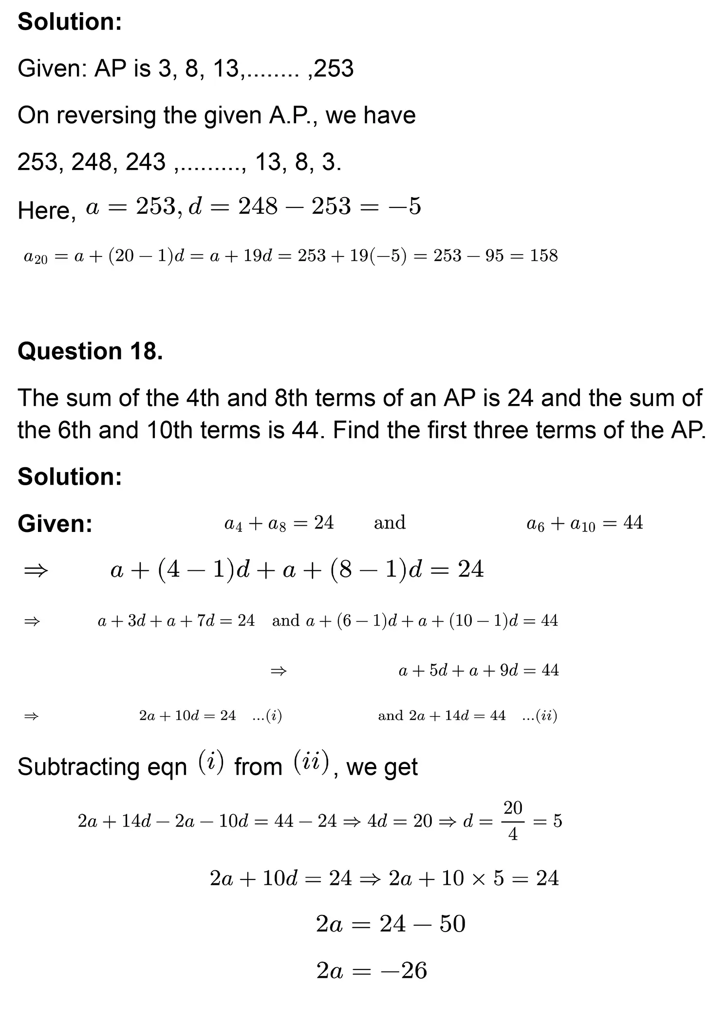 class 10th maths Arithmetic Progressions chapter 5 solution page 0026