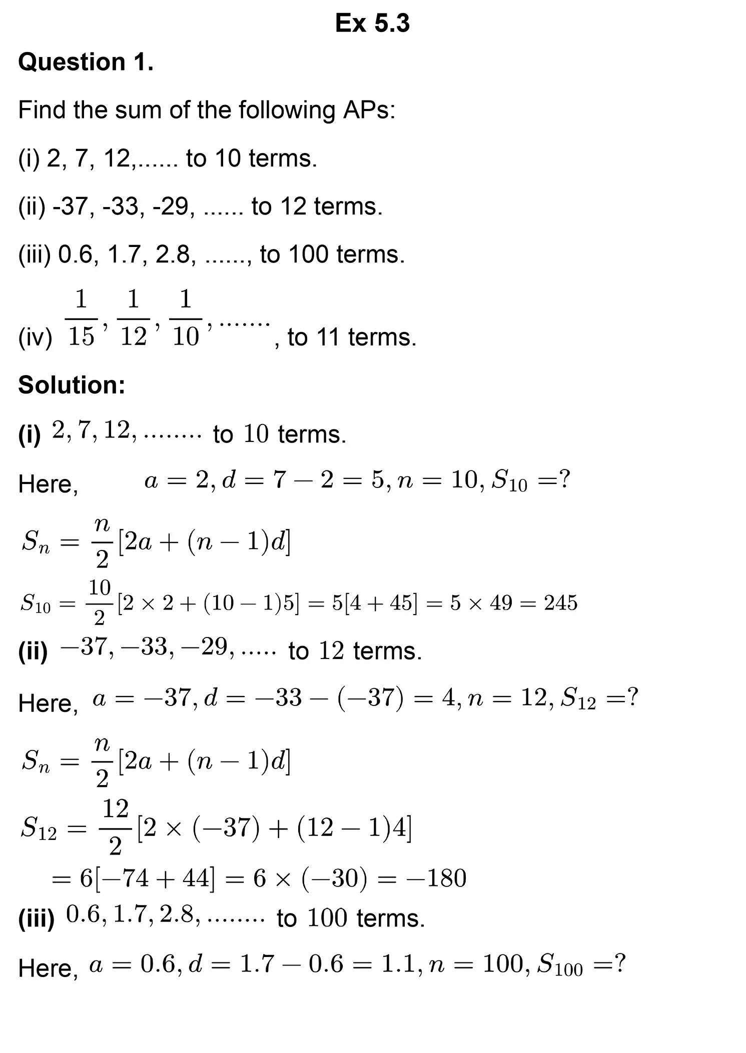 class 10th maths Arithmetic Progressions chapter 5 solution page 0029