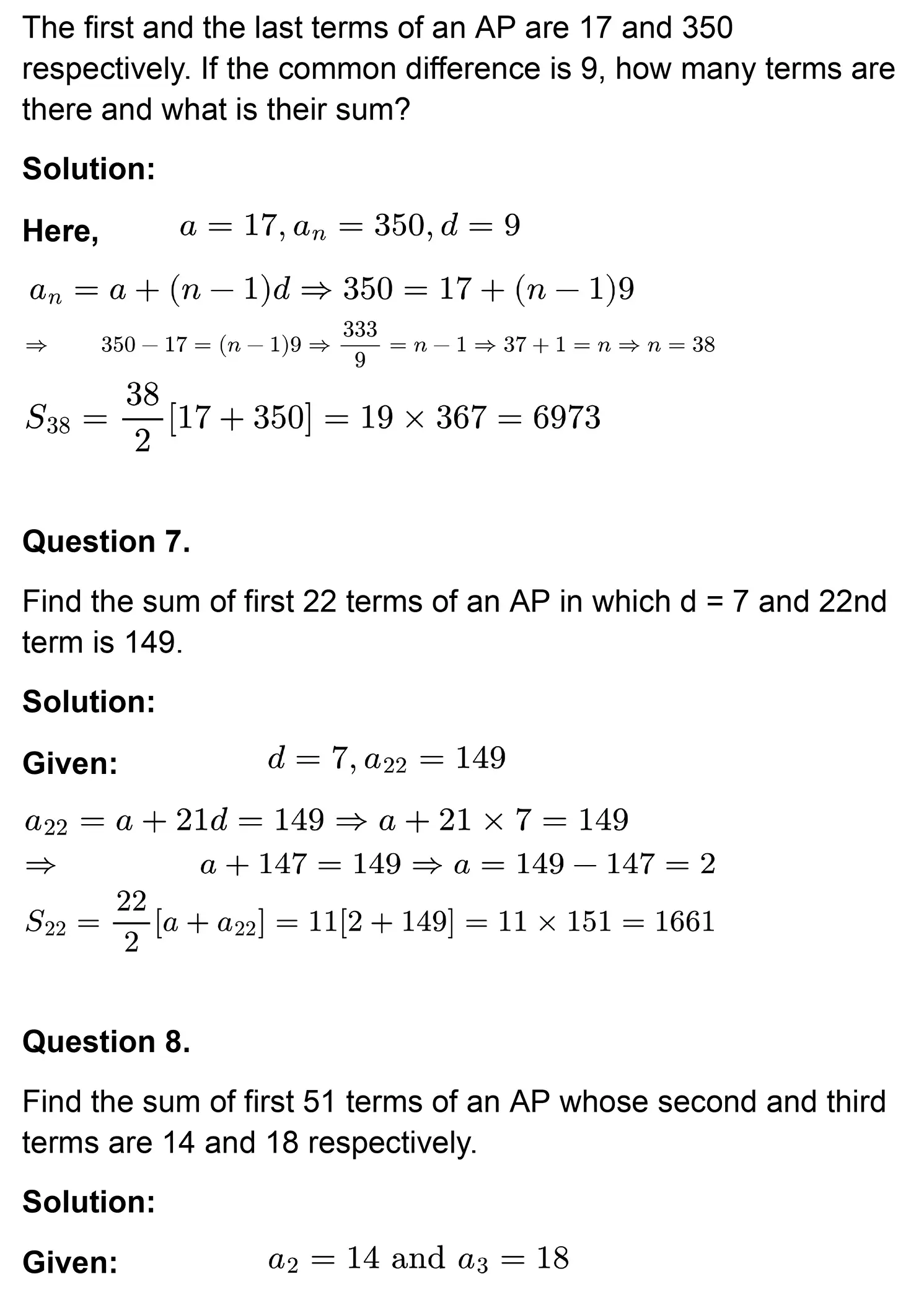 class 10th maths Arithmetic Progressions chapter 5 solution page 0037