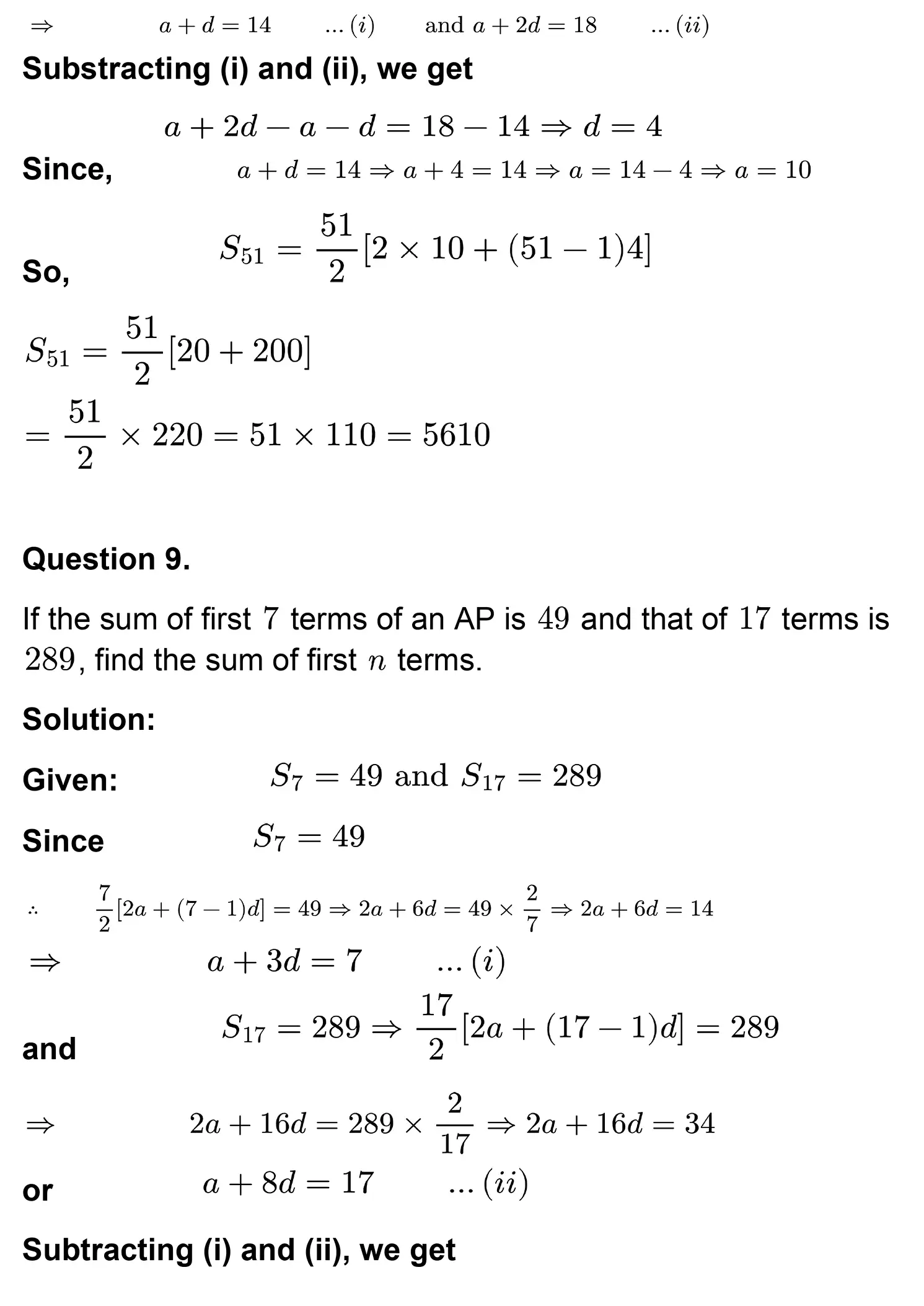 class 10th maths Arithmetic Progressions chapter 5 solution page 0038