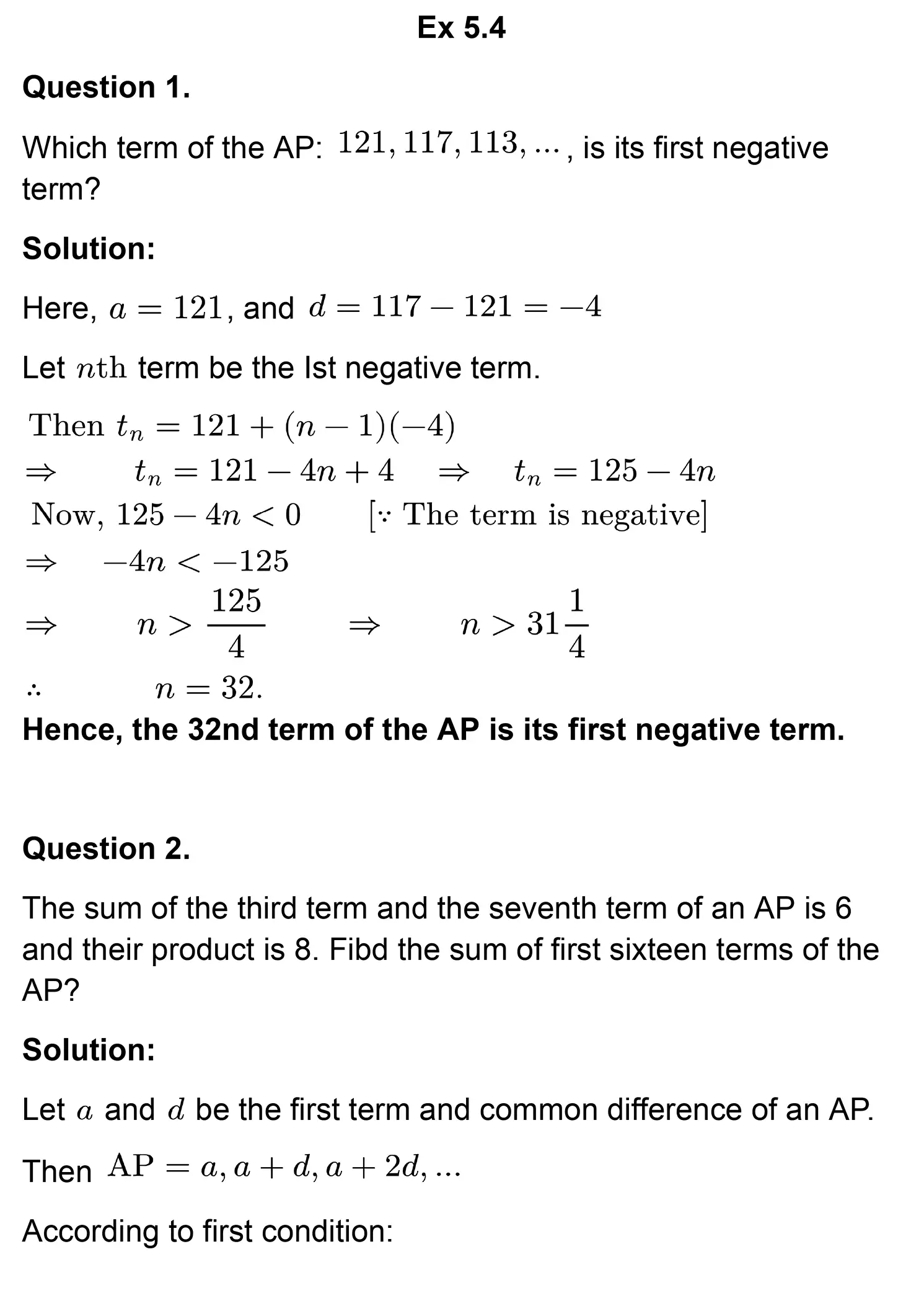 class 10th maths Arithmetic Progressions chapter 5 solution page 0048