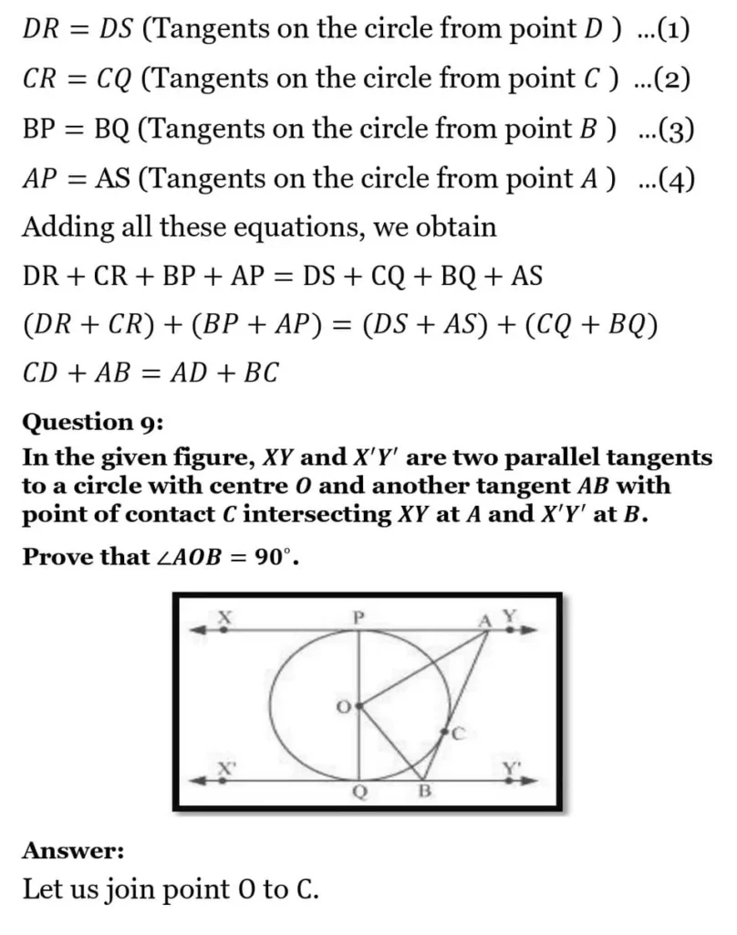class 10th maths Circles chapter 10 solution15