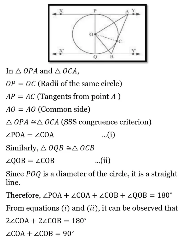 class 10th maths Circles chapter 10 solution17