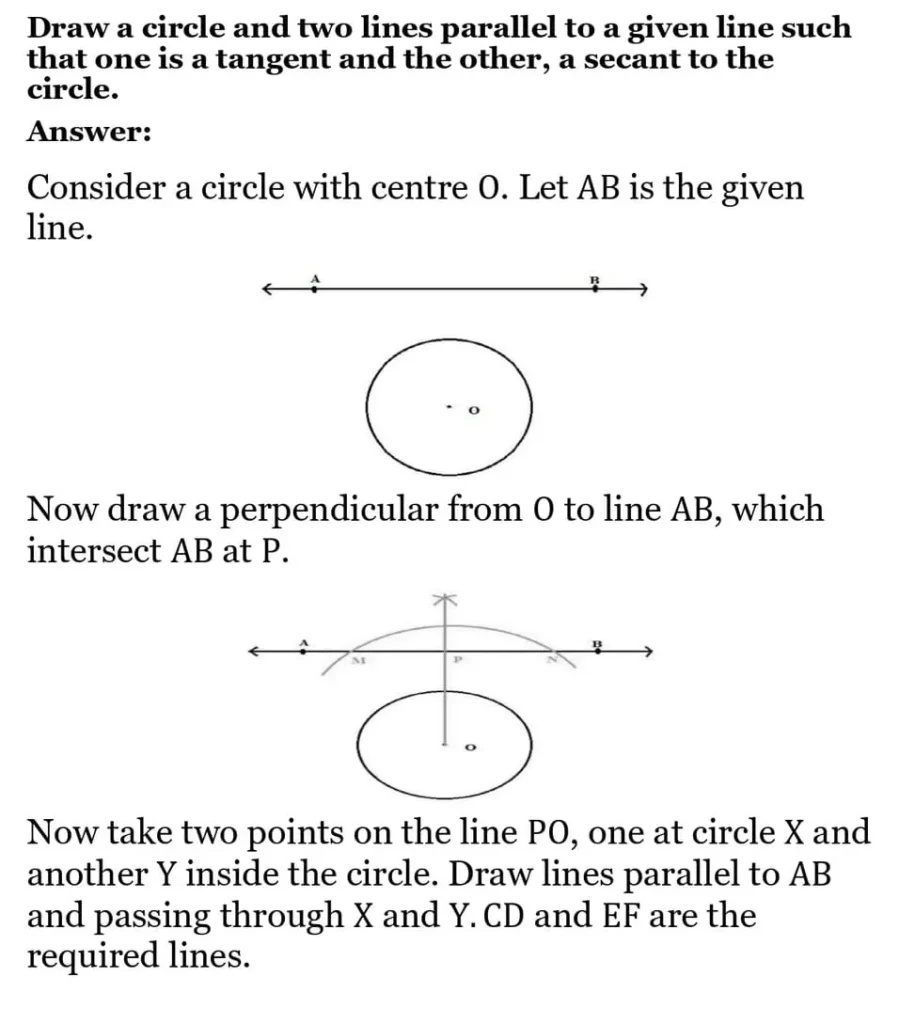 class 10th maths Circles chapter 10 solution3