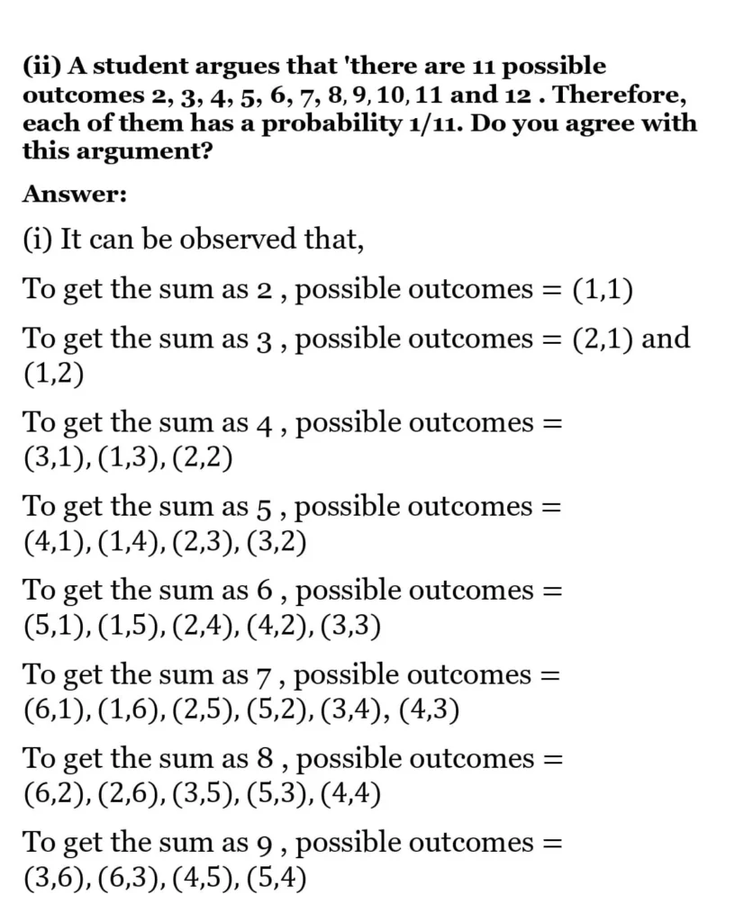 class 10th maths Proability chapter 14 solution19