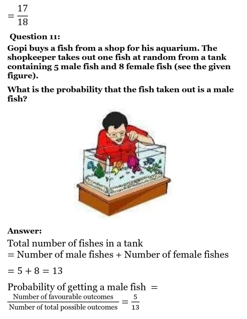 class 10th maths Proability chapter 14 solution8