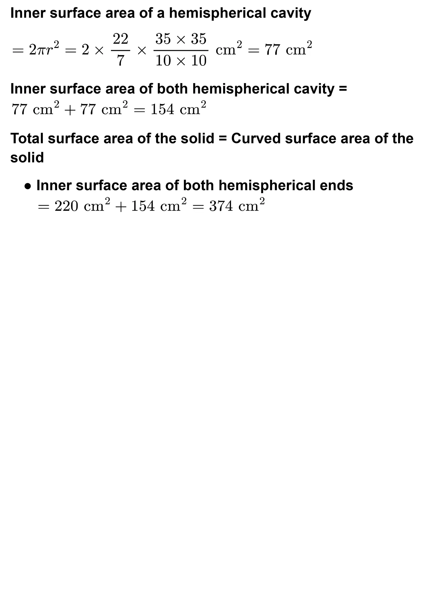 class 10th maths Surface Areas and Volumes chapter 13 solution page 0009