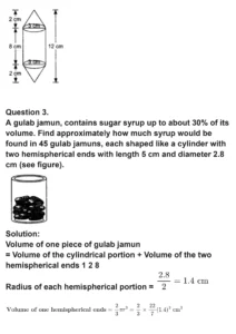 class 10th maths Surface Areas and Volumes chapter 13 solution page 0012