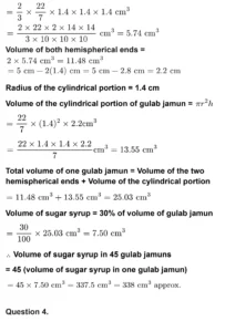 class 10th maths Surface Areas and Volumes chapter 13 solution page 0013