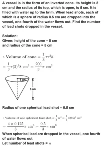 class 10th maths Surface Areas and Volumes chapter 13 solution page 0015