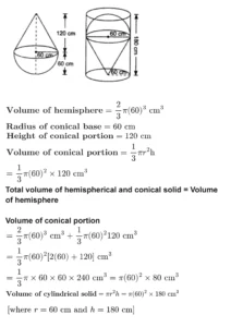 class 10th maths Surface Areas and Volumes chapter 13 solution page 0018