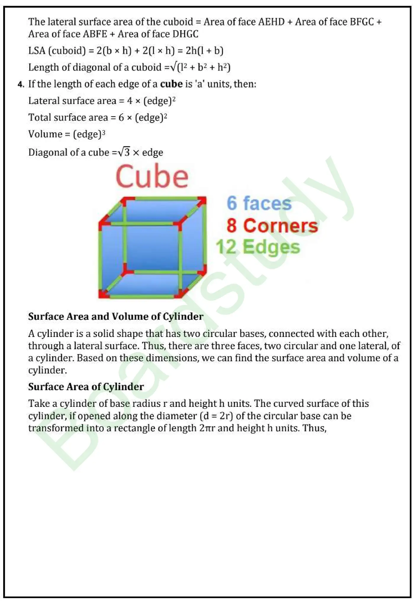 12. Surface Areas and Volumes Notes page 0002