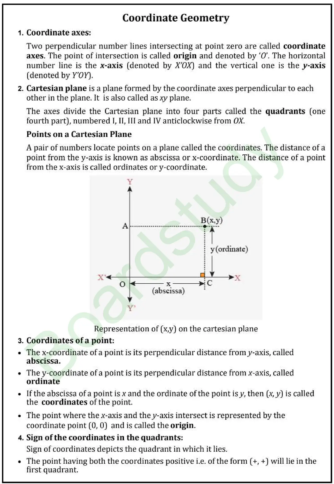 7. Coordinate Geometry Notes page 0001