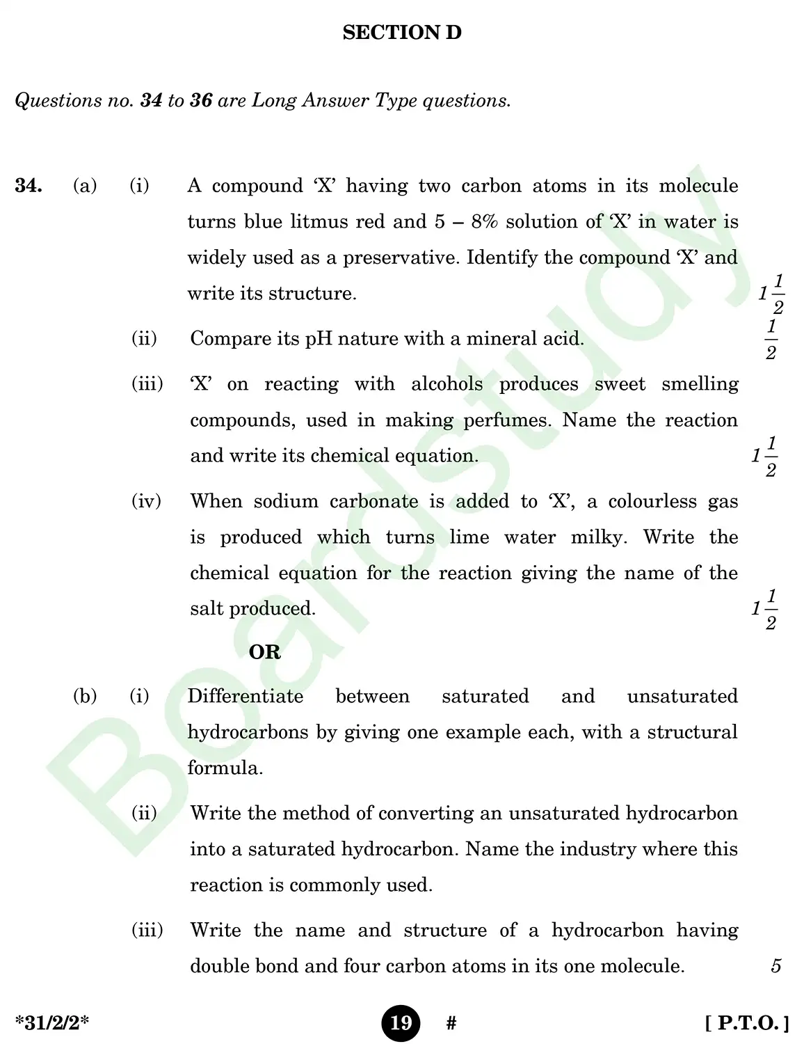 CBSE Class 10 Science 2025 Set 2 questions page 0019
