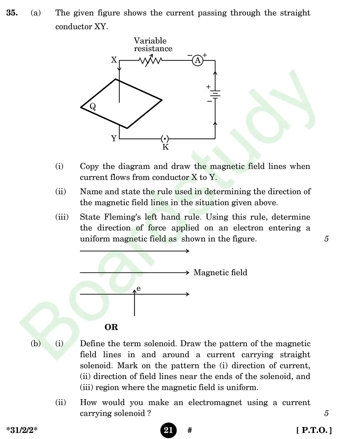 CBSE Class 10 Science 2025 Set 2 questions page 0021