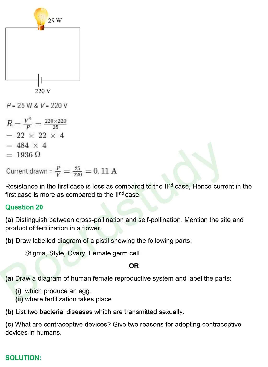 CBSE Class 10 Science PYQ 2019 set 1 questions with solution page 0016