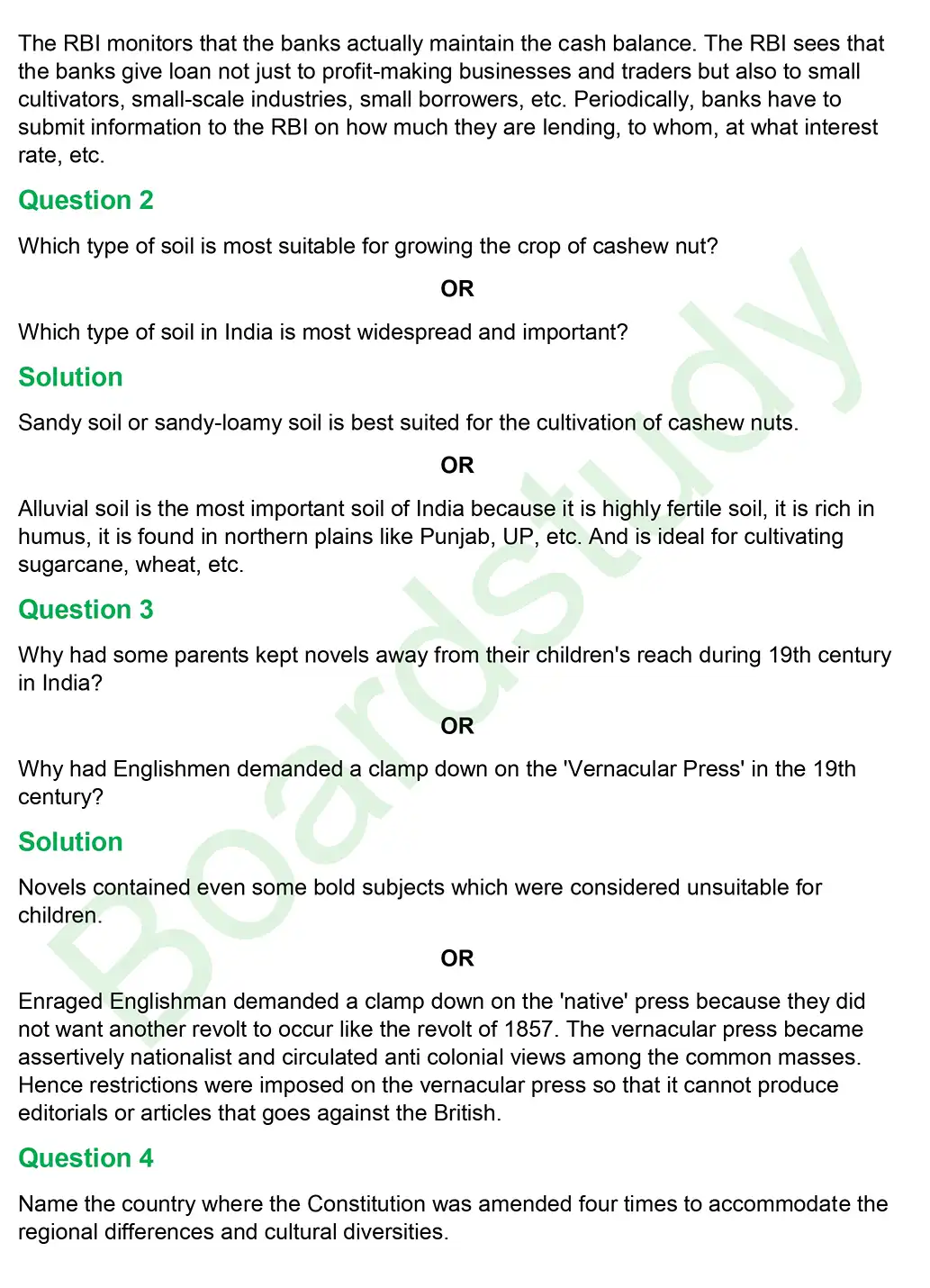CBSE Class 10 Social Science PYQ 2019 Set 2 questions with solution page 0002