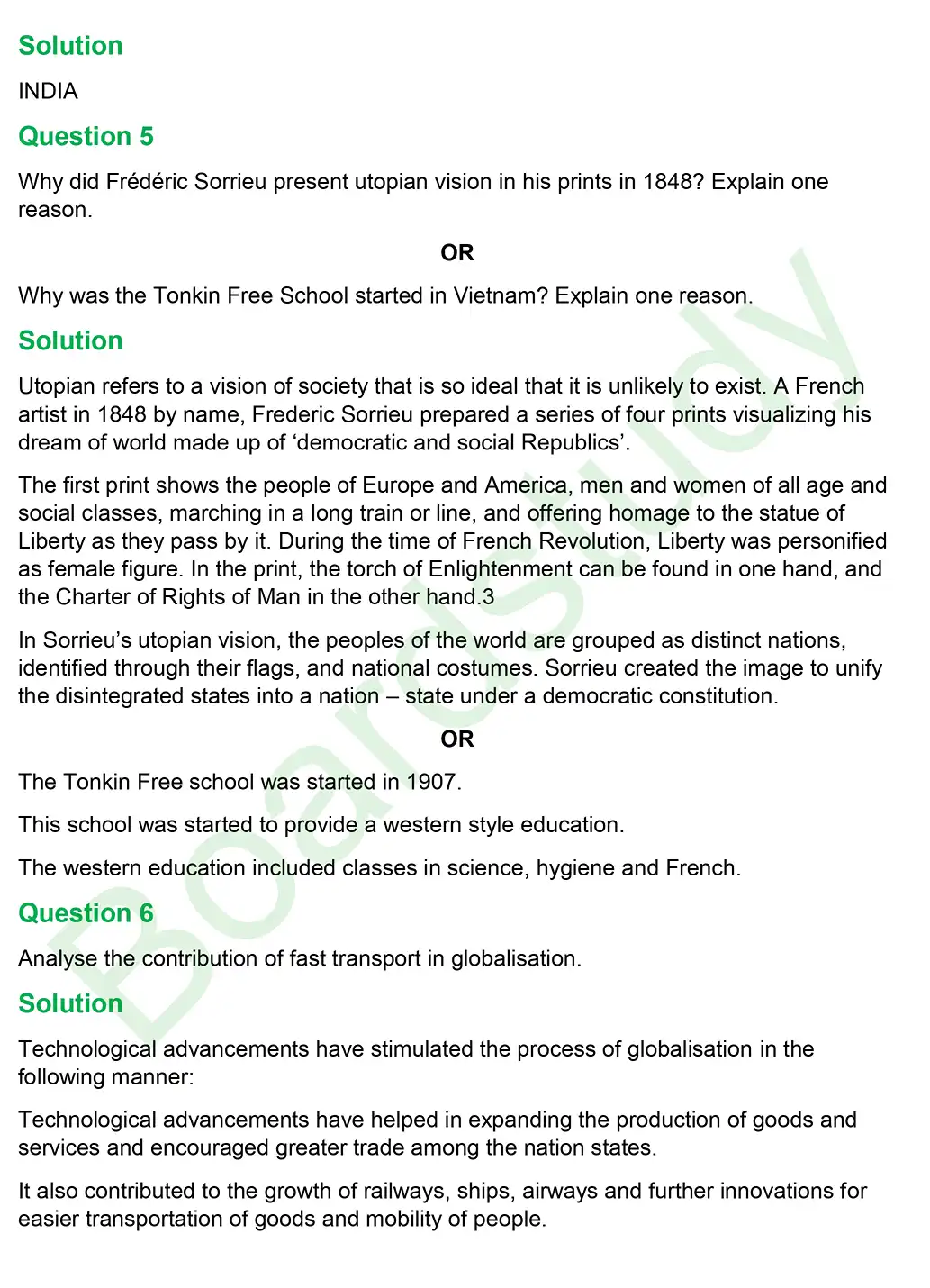 CBSE Class 10 Social Science PYQ 2019 Set 2 questions with solution page 0003