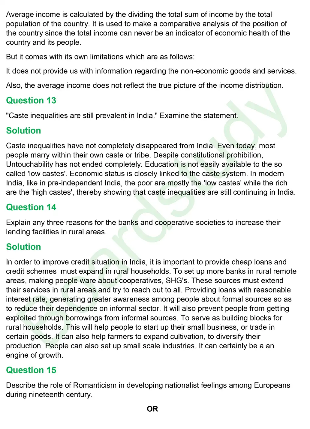 CBSE Class 10 Social Science PYQ 2019 Set 2 questions with solution page 0007