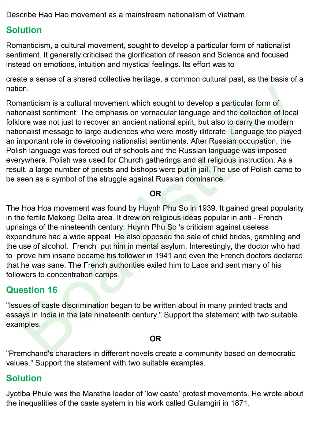 CBSE Class 10 Social Science PYQ 2019 Set 2 questions with solution page 0008