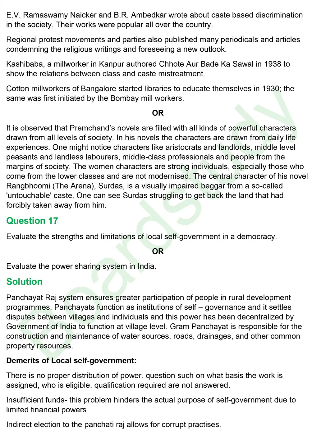 CBSE Class 10 Social Science PYQ 2019 Set 2 questions with solution page 0009