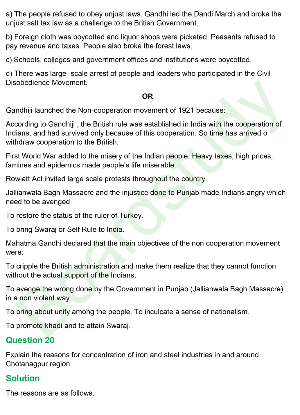 CBSE Class 10 Social Science PYQ 2019 Set 2 questions with solution page 0012