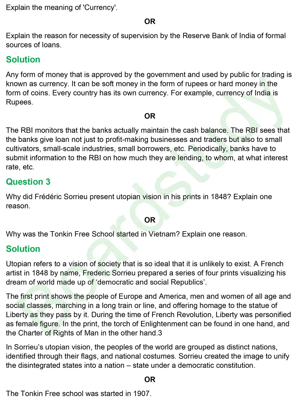 CBSE Class 10 Social Science PYQ 2019 Set 3 questions solution page 0002