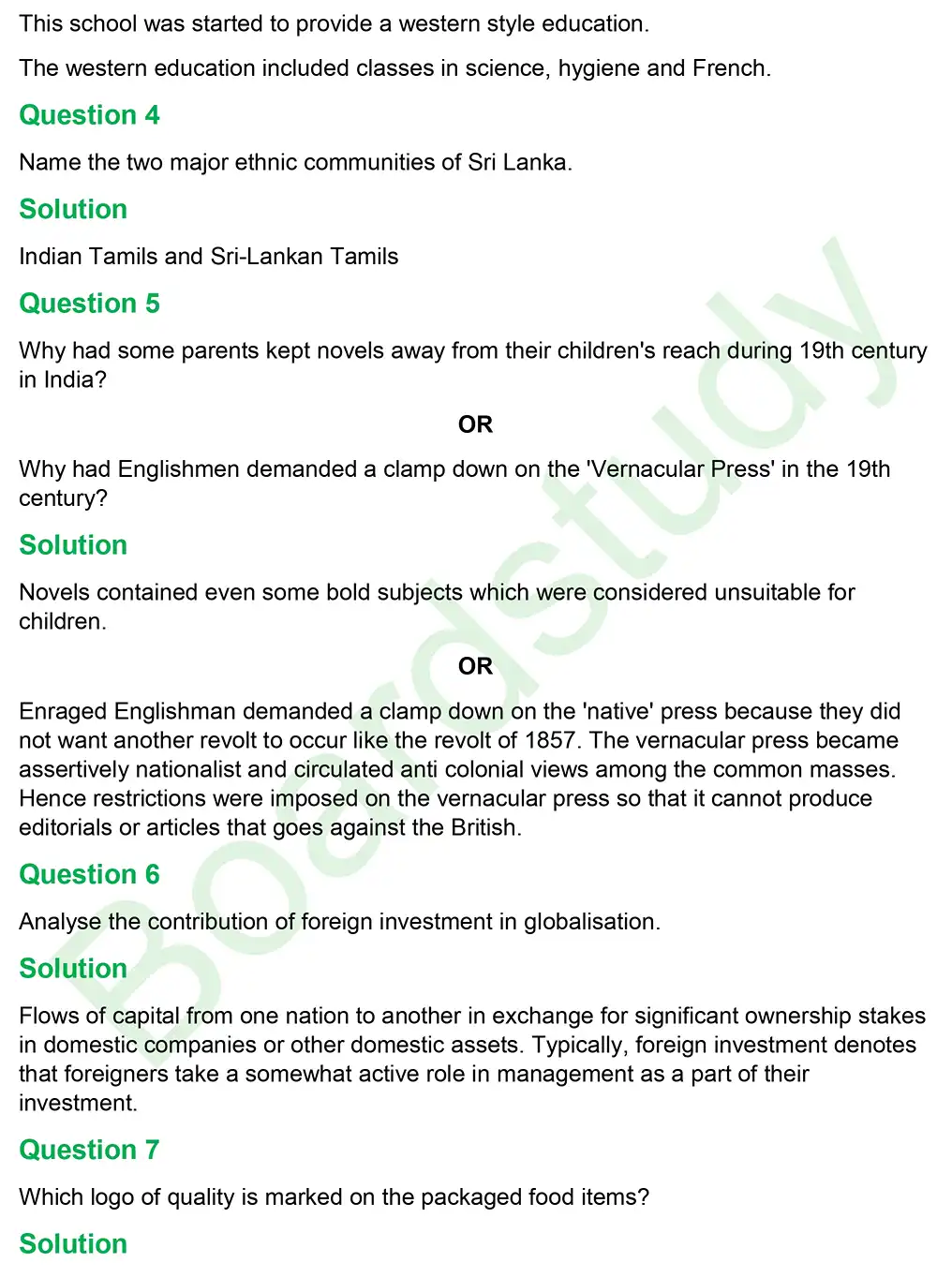 CBSE Class 10 Social Science PYQ 2019 Set 3 questions solution page 0003