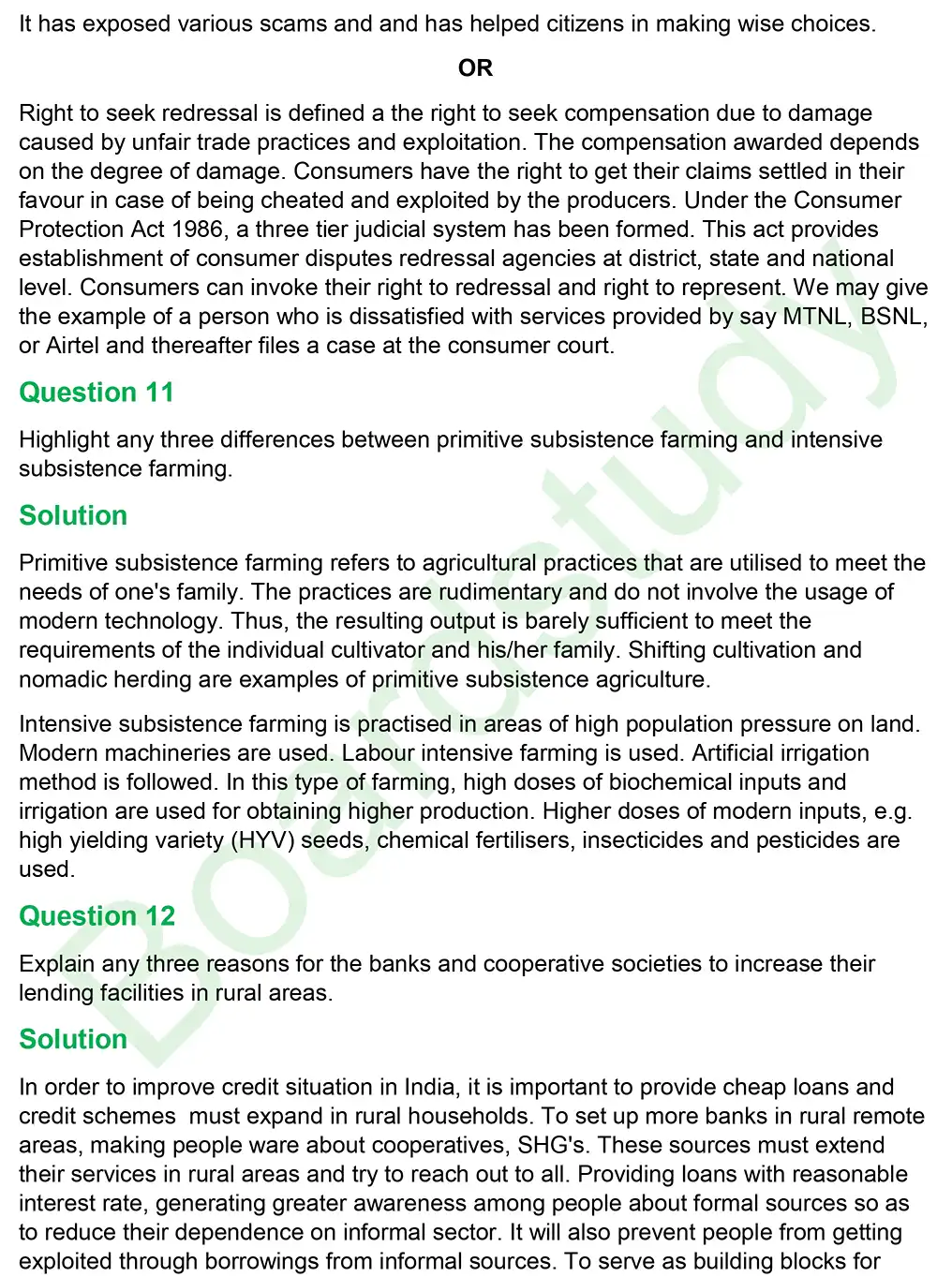 CBSE Class 10 Social Science PYQ 2019 Set 3 questions solution page 0006