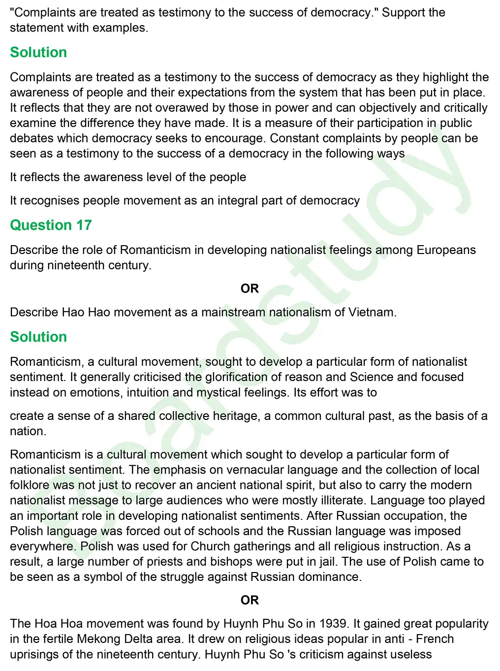 CBSE Class 10 Social Science PYQ 2019 Set 3 questions solution page 0009