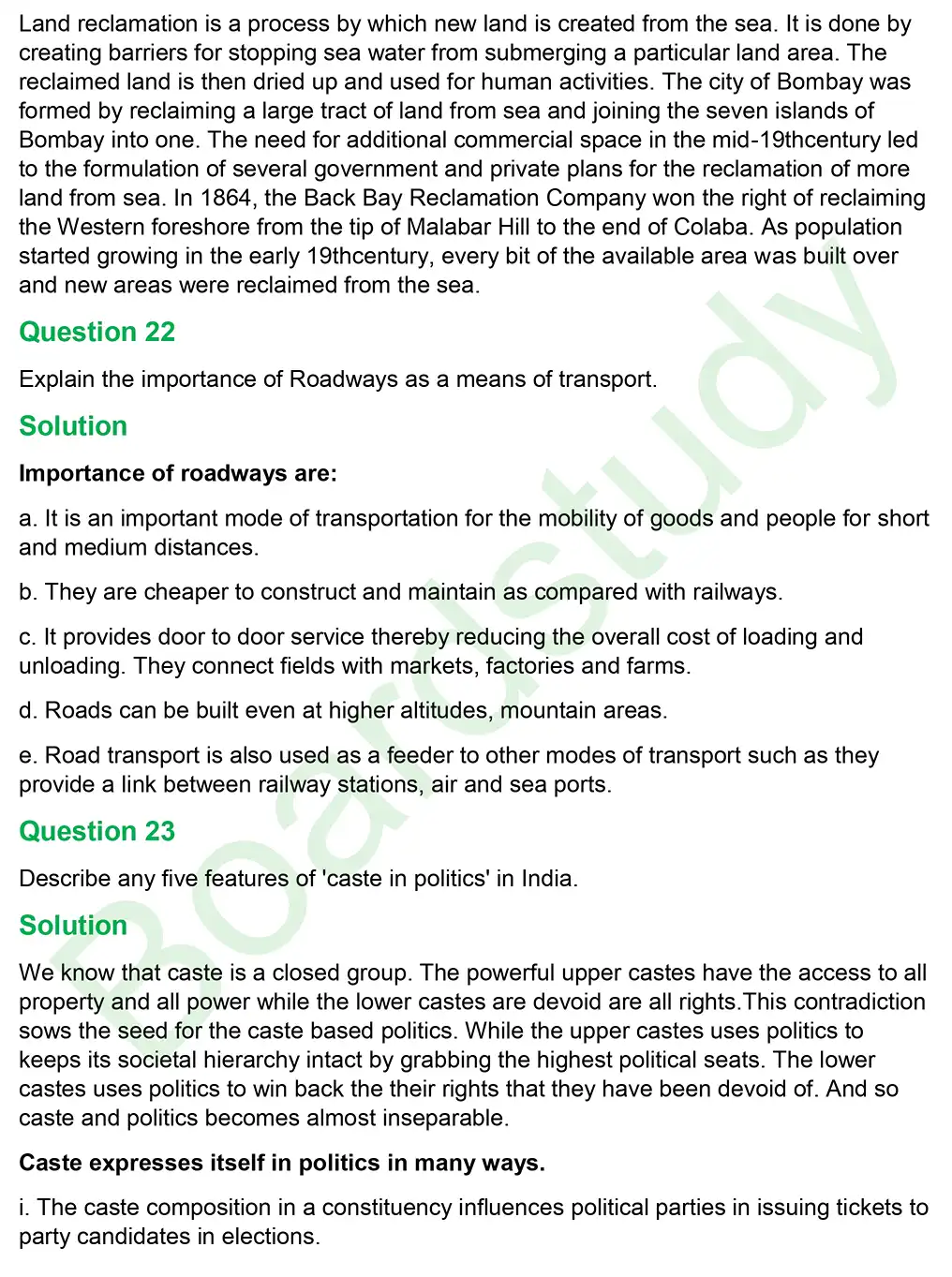 CBSE Class 10 Social Science PYQ 2019 Set 3 questions solution page 0013
