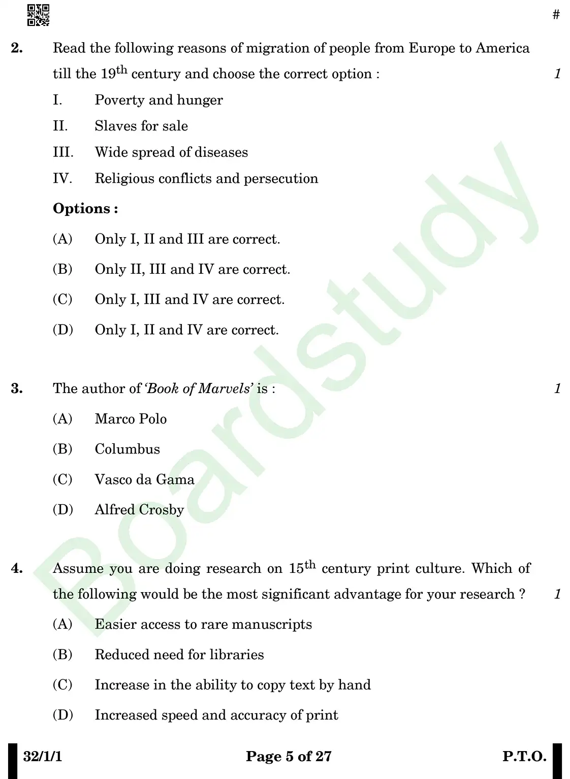 CBSE Class 10 Social Science PYQ 2025 Set 1 questions page 0005