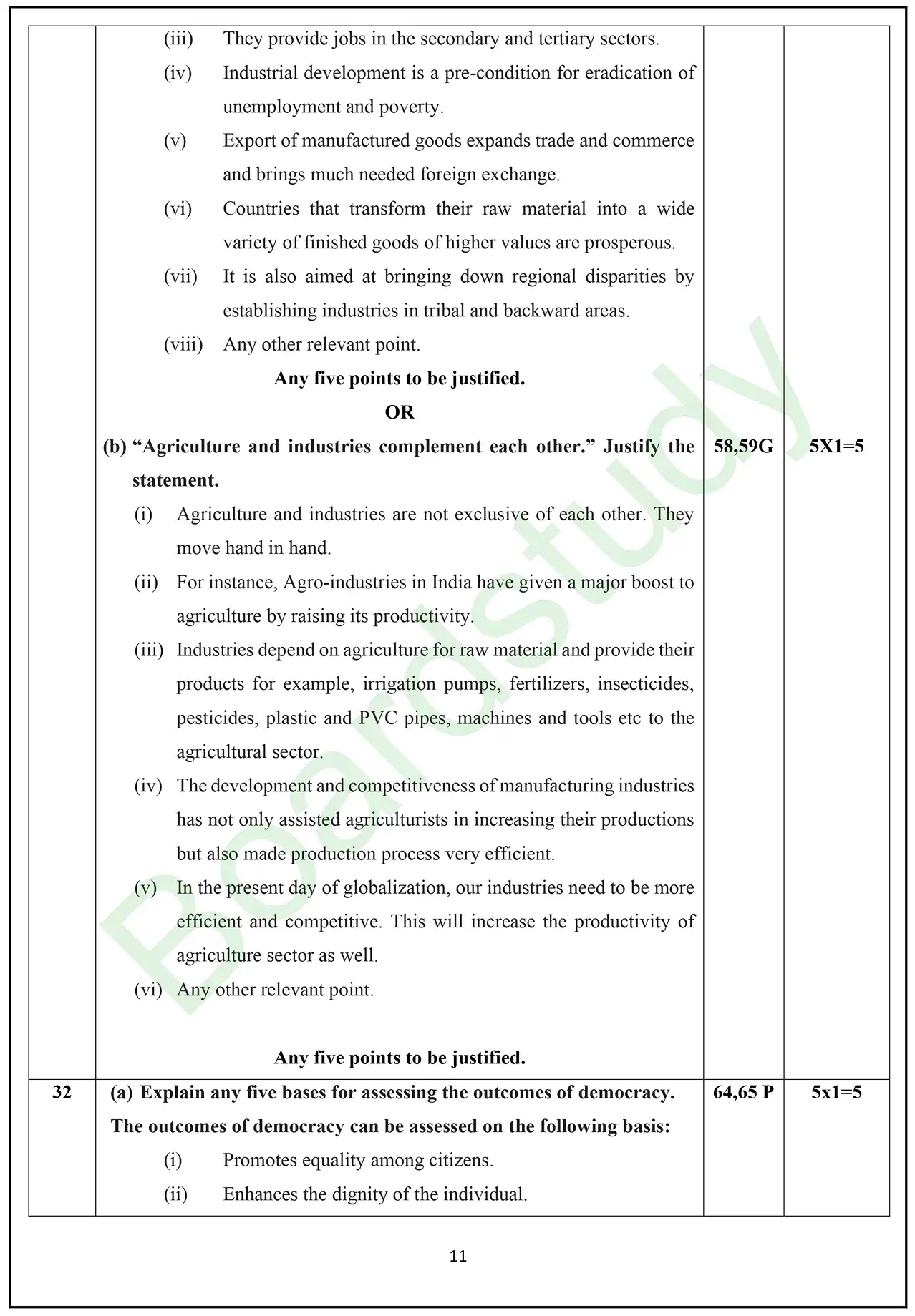 CBSE Class 10 Social Science PYQ 2025 Set 1 solution page 0009