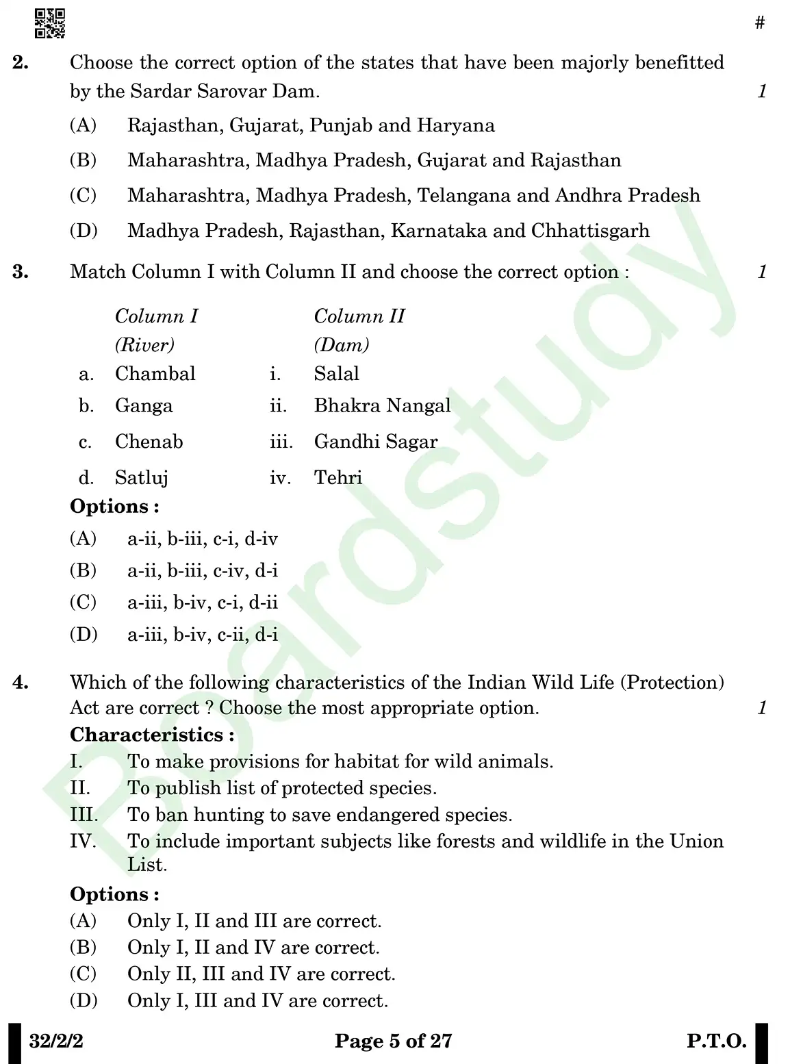 CBSE Class 10 Social Science PYQ 2025 Set 2 questions page 0005