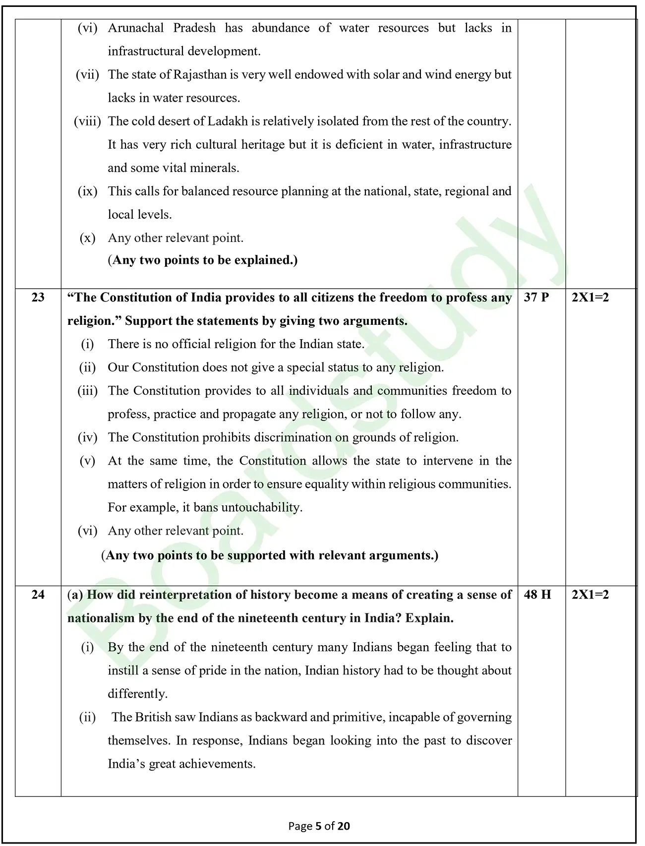 CBSE Class 10 Social Science PYQ 2025 Set 2 solutions page 0003