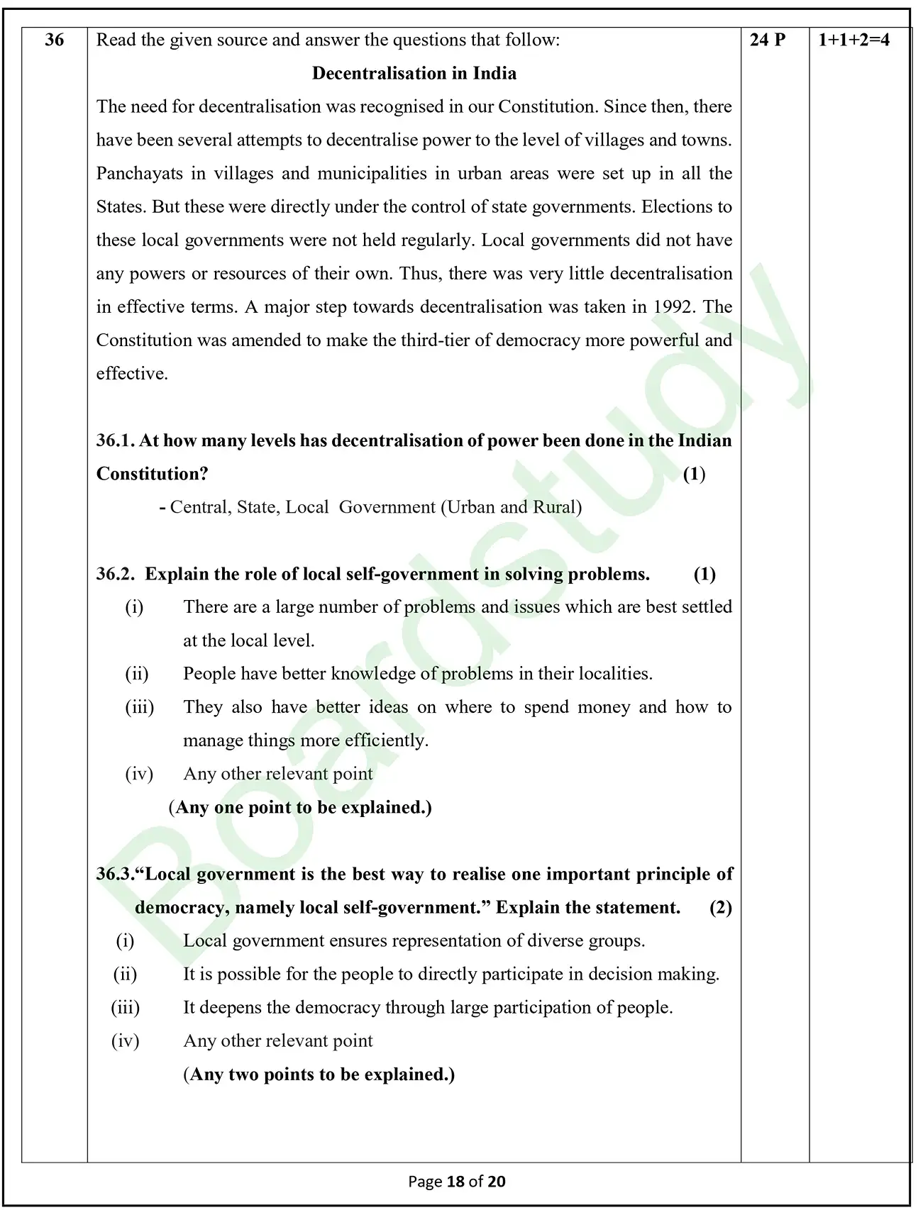 CBSE Class 10 Social Science PYQ 2025 Set 2 solutions page 0016