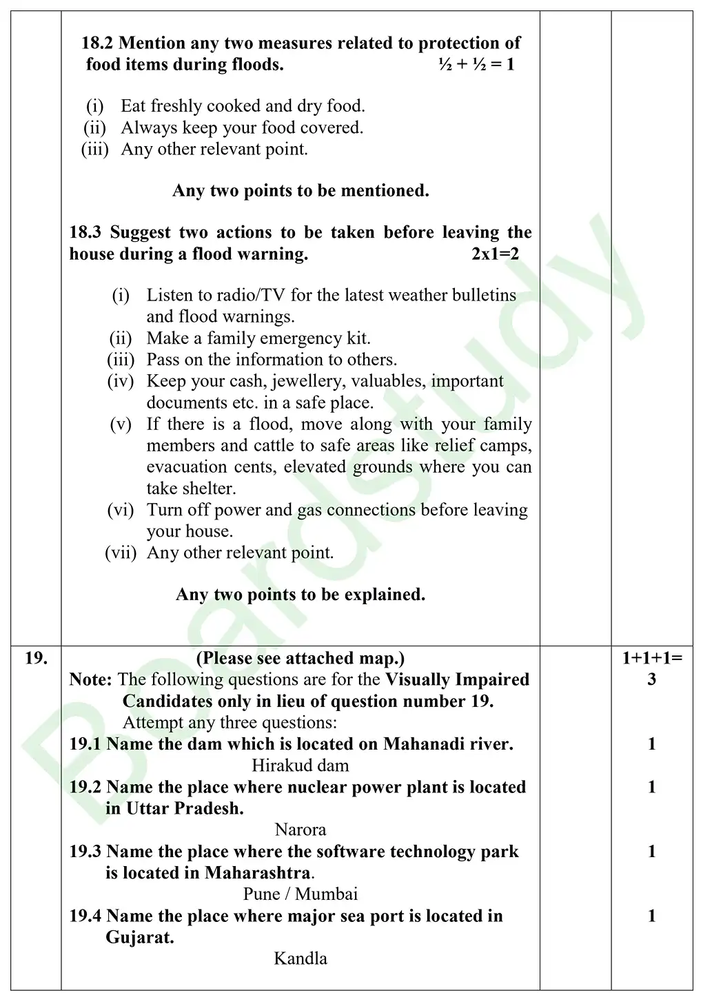 CBSE Class 10 Social Science PYQ 2026 set 1 Solution page 0009