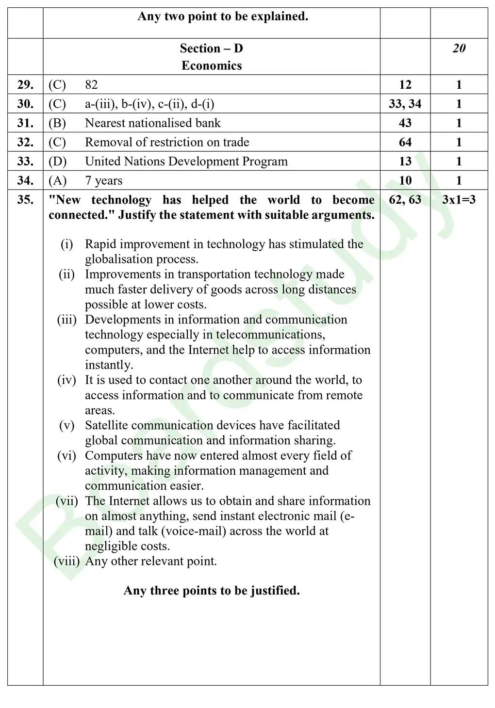 CBSE Class 10 Social Science PYQ 2026 set 1 Solution page 0014