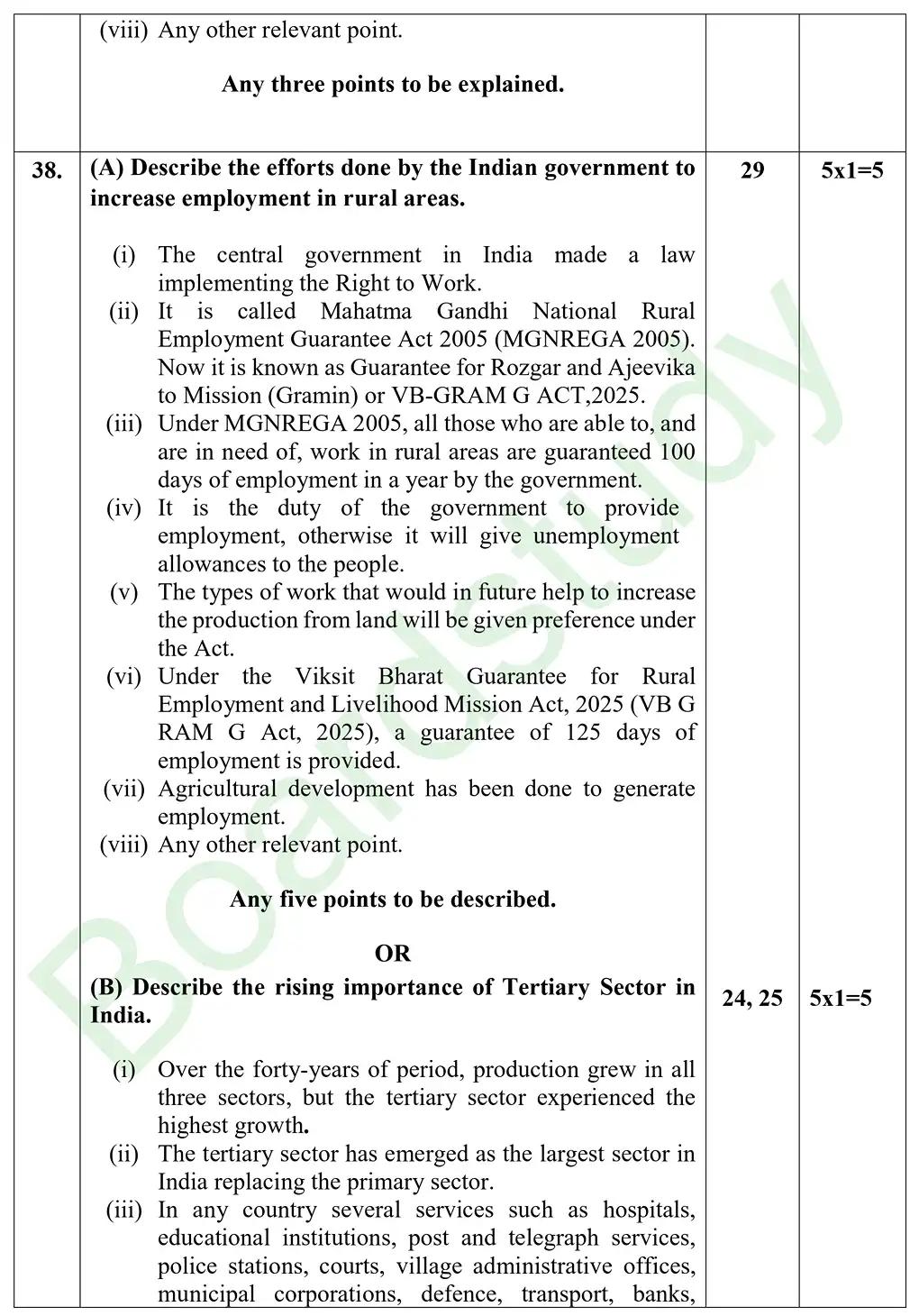 CBSE Class 10 Social Science PYQ 2026 set 1 Solution page 0016