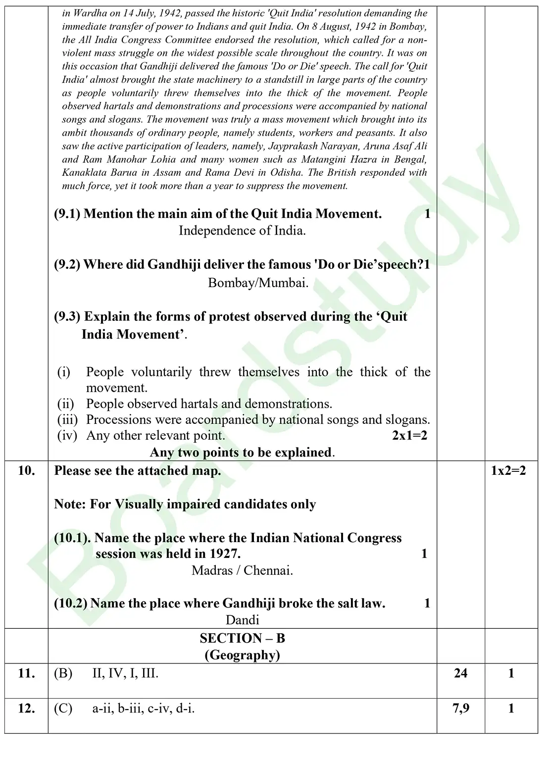 CBSE Class 10 Social Science PYQ 2026 set 2 Solution page 0004