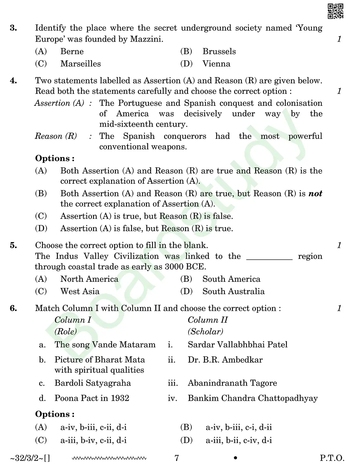 CBSE Class 10 Social Science PYQ 2026 set 2 questions page 0007