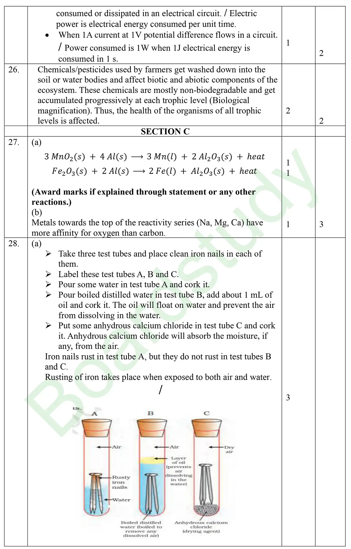 CBSE class 10 science pyq 2025 set 1 Solution page 0003