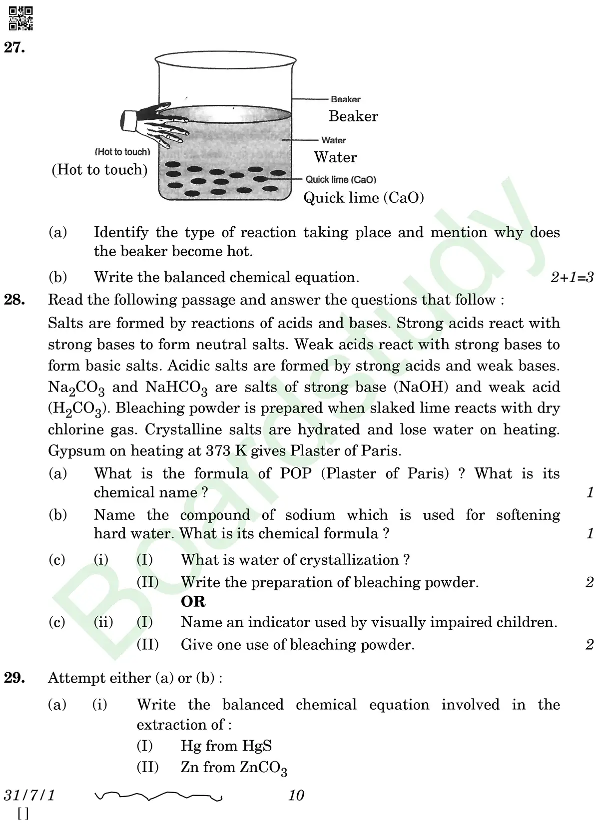 class 10 science pyq 2026 set 1 questions page 0010