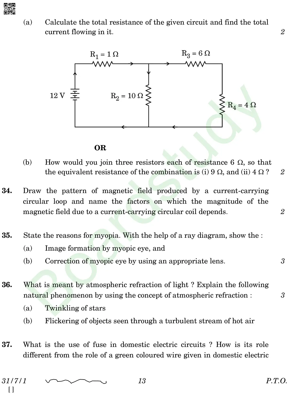 class 10 science pyq 2026 set 1 questions page 0013