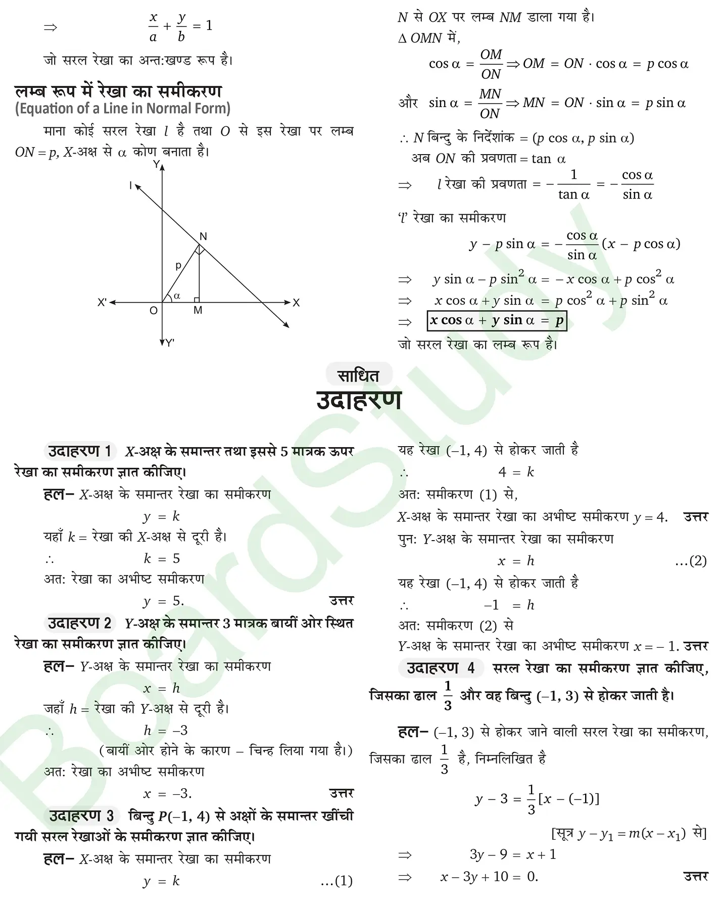 कक्षा 11 गणित सरल रेखाएँ नोट्स page 0010