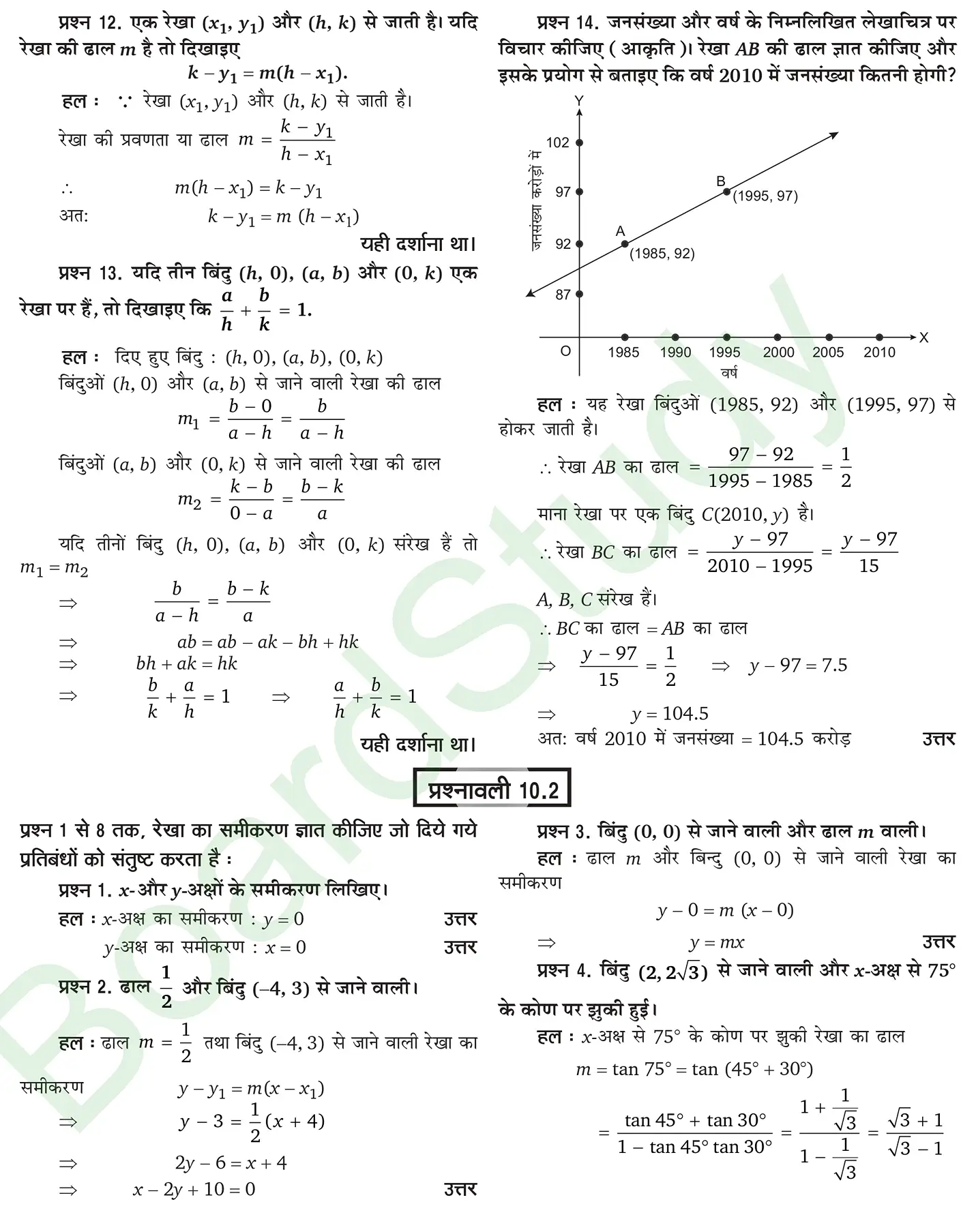 कक्षा 11 गणित सरल रेखाएँ नोट्स page 0036