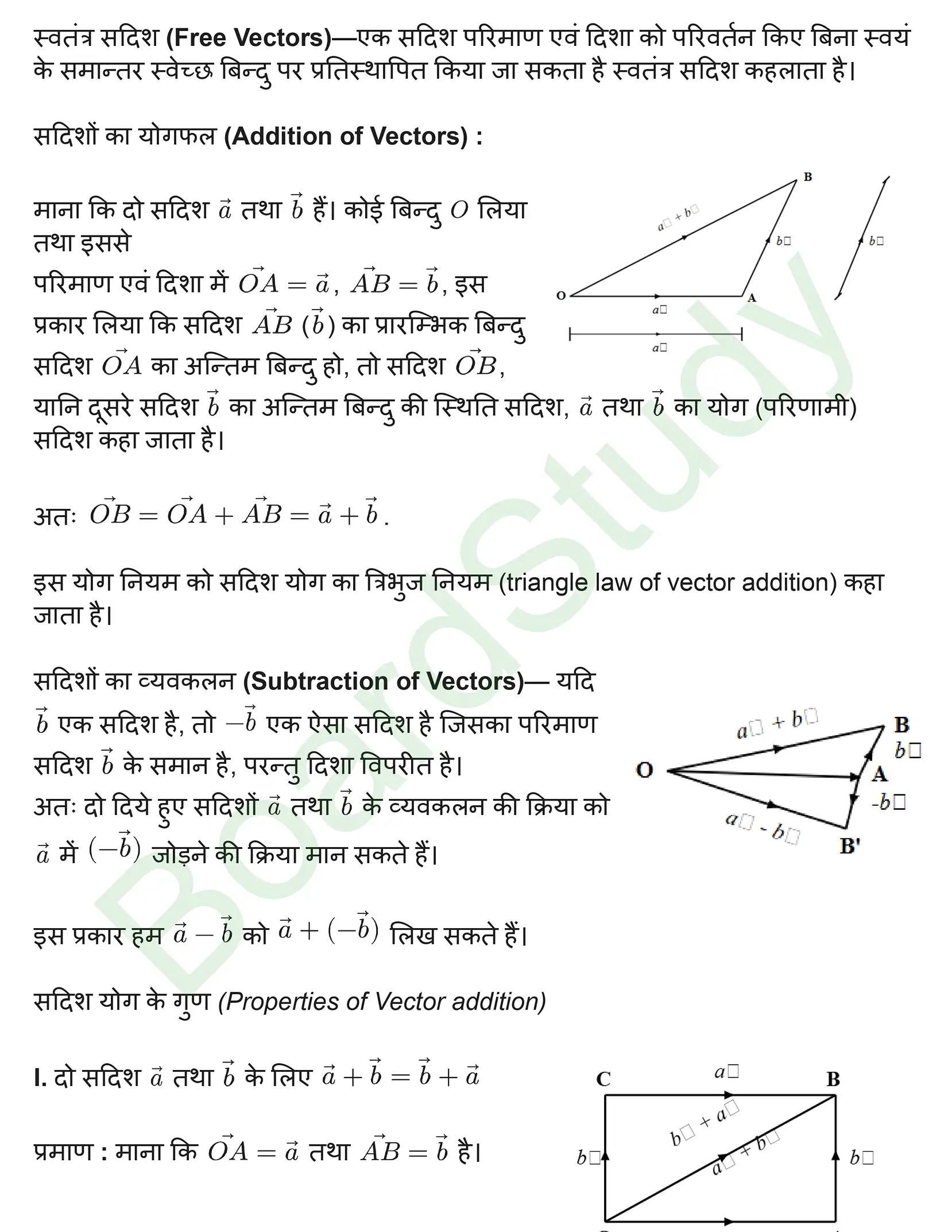 कक्षा 12 गणित सदिश बीजगणित नोट्स page 0003